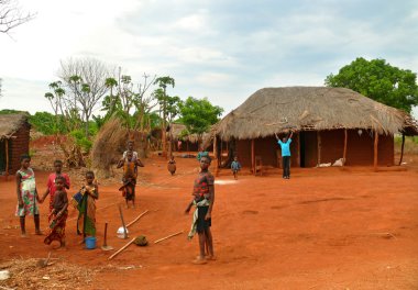 Nampula, Mozambik - 6 Aralık 2008: yerleşim. Ulusal 