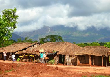 Nampula, Mozambik - 7 Aralık 2008: yerleşim. Ulusal 