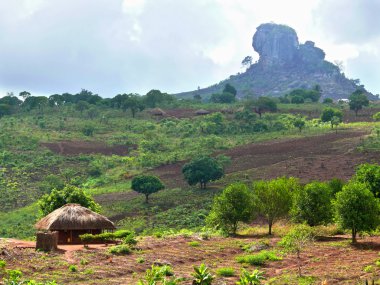 Afrika Ulusal bir köy. Afrika, Mozambik, naiopue.