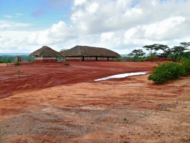 Afrika Ulusal bir köy. Afrika, Mozambik, naiopue.