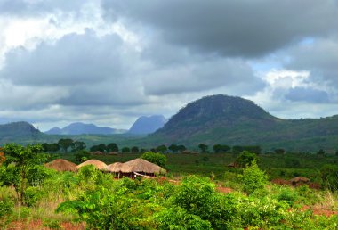 köy nampevo niteliğine. Africa, mozambique.