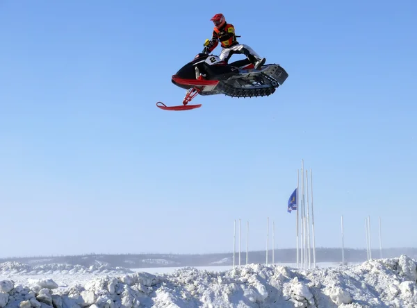 Corrida de neve cross-country . — Fotografia de Stock