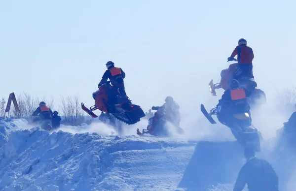 Snö cross-country race. — Stockfoto