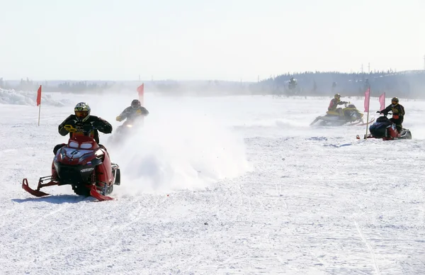 Corsa di fondo sulla neve . — Foto Stock