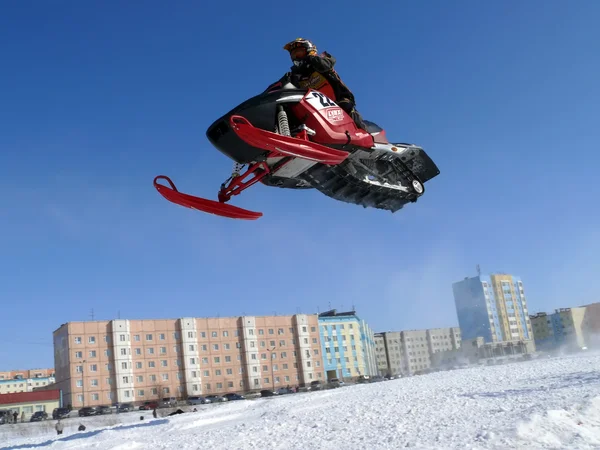 Snö cross-country race. — Stockfoto