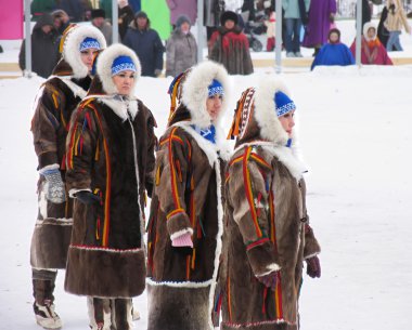 nadym, Rusya Federasyonu - Mart 3, 2007: ulusal tatil, gün