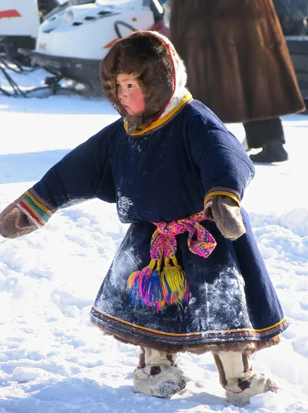 Nadym, Rusya - 2 Mart 2007: ulusal tatil, gün 
