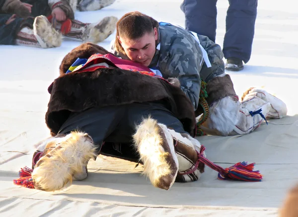 NADYM, RUSSIE - 11 mars 2005 : Fête nationale - Jour de la re — Photo