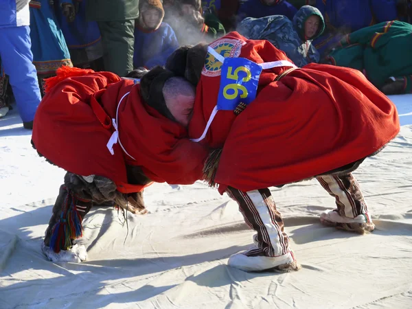 NADYM, RUSIA - 15 de marzo de 2008: Fiesta Nacional — Foto de Stock