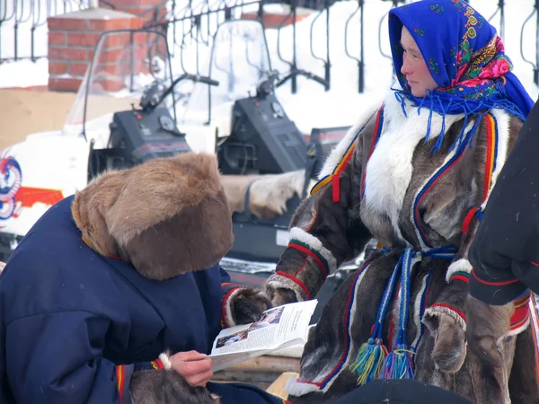 Nadym, Rússia - 17 de março de 2006: o feriado nacional, o dia do — Fotografia de Stock