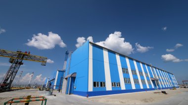 Rusya, nadym - 6 Haziran 2011: şirketi gazprom novy urengo içinde