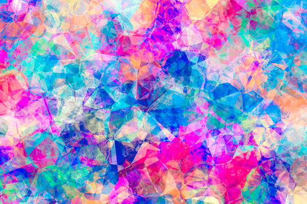 Abstract Coloured Jewel Background