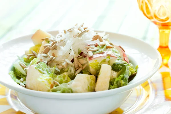 çıtır elma ve ayçiçeği tohumu salata