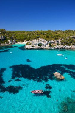 görünümünü macarella defne ve güzel plaj, menorca