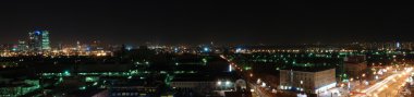 gece Moskova şehir manzarası