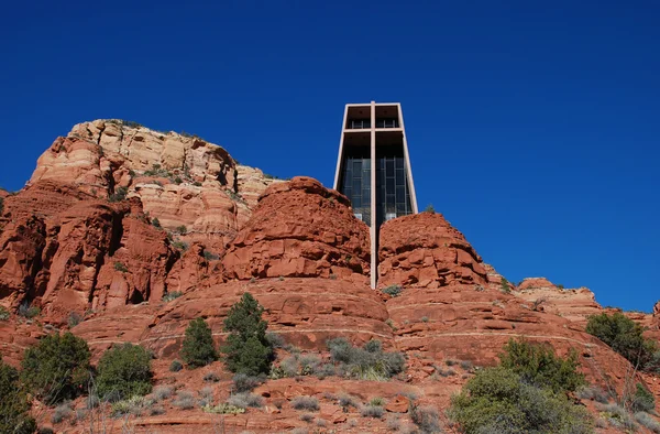 A Capela da Santa Cruz perto de Sedona, Arizona — Fotografia de Stock