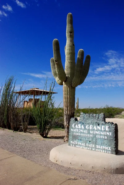 Monumento Nacional às Ruínas da Casa Grande — Fotografia de Stock