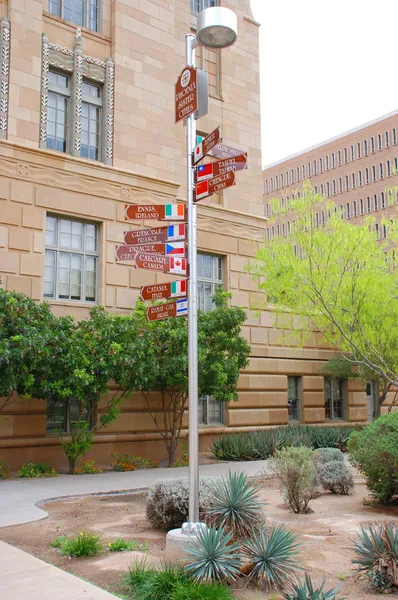 Phoenix Sister cities sign — Stock Photo, Image