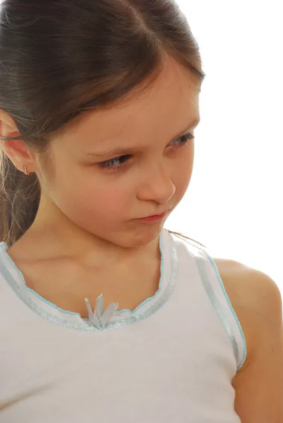 Retrato menina triste — Fotografia de Stock