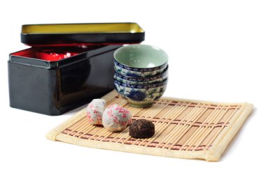 yaprakları ile sağlıklı yeşil çay Kupası