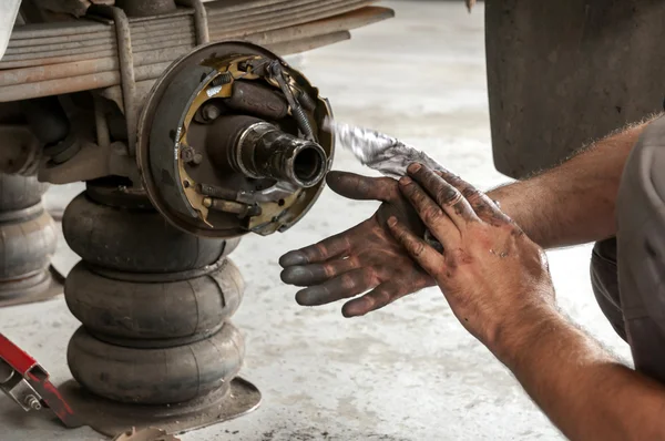 Autoservis uvnitř — Stock fotografie