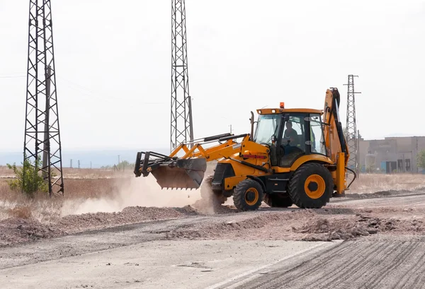 Bau und Reparatur von Straßen und Autobahnen — Stockfoto