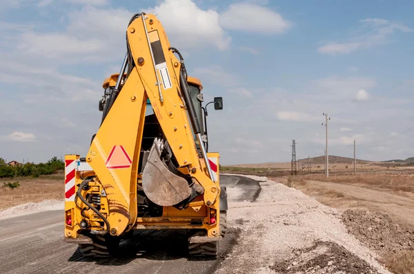 Bau und Reparatur von Straßen und Autobahnen — Stockfoto