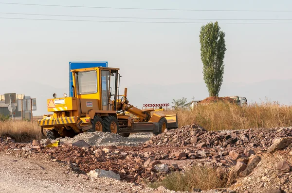 Construcción y reparación de carreteras y autopistas — Foto de Stock