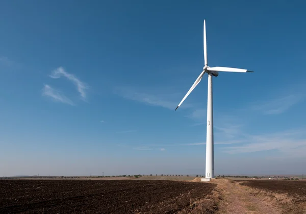 Windenergie. Windkraftanlage (alternative Energien)) — Stockfoto