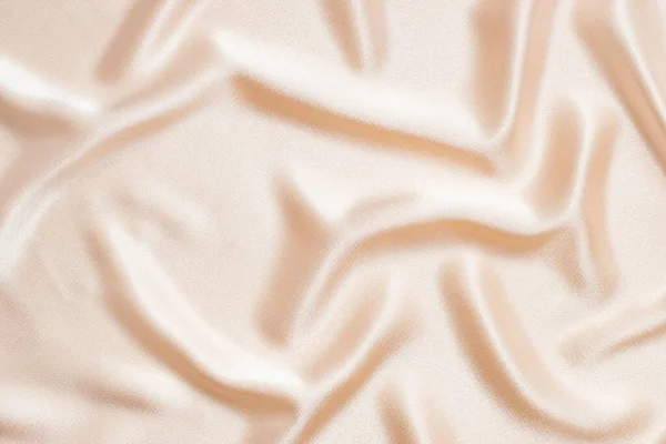 Abstrait Couleur Crème Fond Satiné Avec Des Vagues Douces — Photo