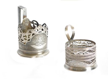 eski metal bardak tutucular