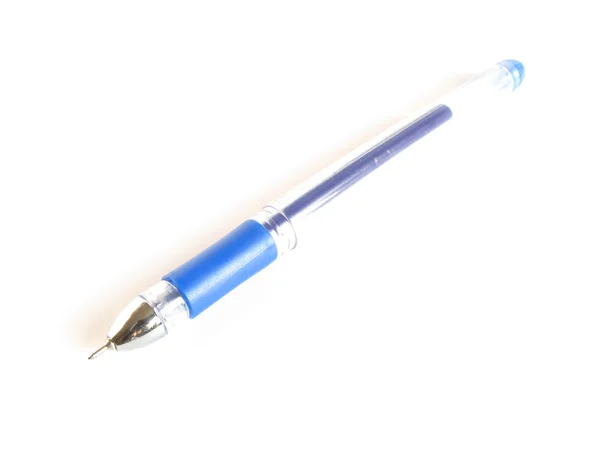 蓝色钢笔 — 图库照片