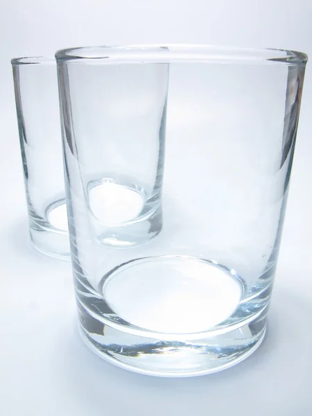 Tyhjä lasi lähikuva — kuvapankkivalokuva