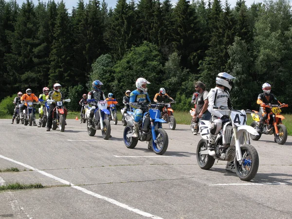 Przed rozpoczęciem moto — Zdjęcie stockowe