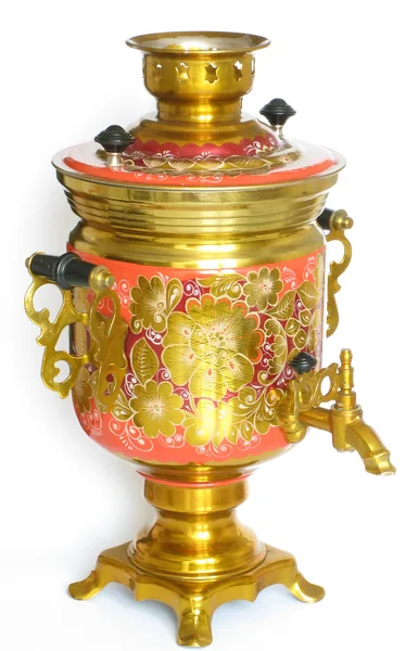 Samovar russo usado — Fotografia de Stock