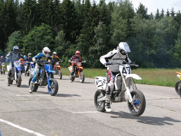 Wyścig, super moto — Zdjęcie stockowe