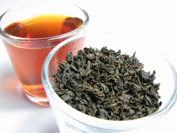 Fekete tea üveg Jogdíjmentes Stock Képek
