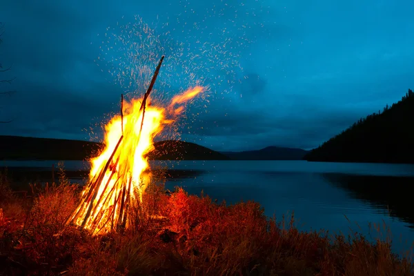 Grande fogo — Fotografia de Stock