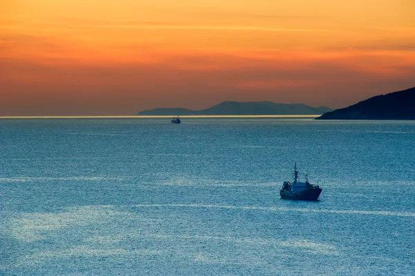 Barcos de pesca fondeados — Foto de Stock