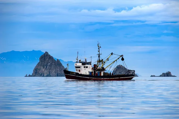 Pesca con reti da traino — Foto Stock