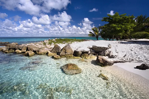 Paradise beach. tenger és az ég. — Stock Fotó