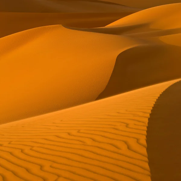 Dunes de sable dans le désert du Sahara, Libye — Photo