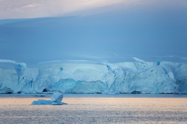 Glaciers and icebergs of Antarctic Peninsula clipart