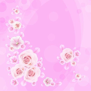 Çiçekli dekoratif arkaplan