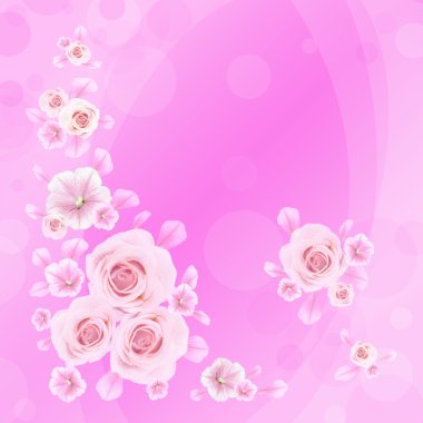 Çiçekli dekoratif arkaplan