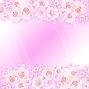 Çiçekli dekoratif arkaplan