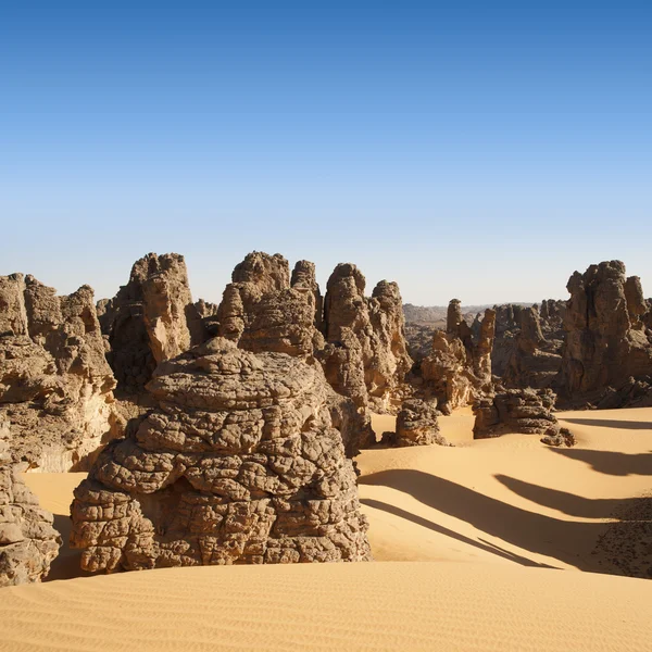 Removed rocks in the Sahara Desert, Libya — Stock Photo, Image