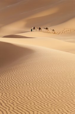 kervan Sahra Çölünde, libya