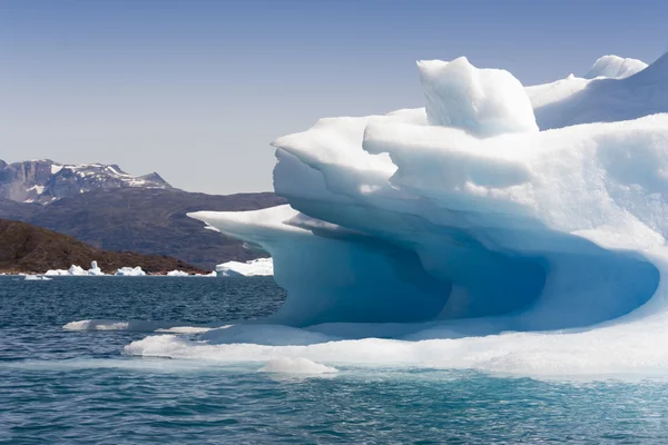 Природа Антарктического полуострова. Лед и куски льда Стоковая Картинка