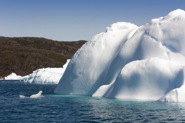 Icebergs of Greenland. clipart